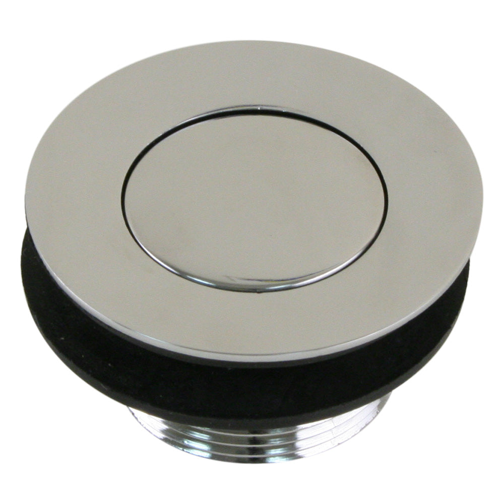 Scandvik Sink Drain wFlip Stopper  Chrome Plated Brass 19006P