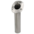 CE Smith 70 Series Standard Flush Mount Rod Holder  30 Degree  Stainless Steel  Cast Bottom  Black Liner 536720C
