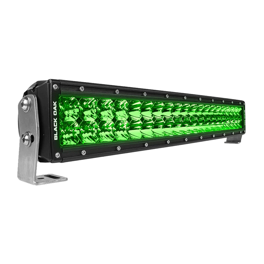 Black Oak Curved Double Row Combo Green Hog Hunting 20 Pro Series 30 LED Light Bar 20CGD3OS