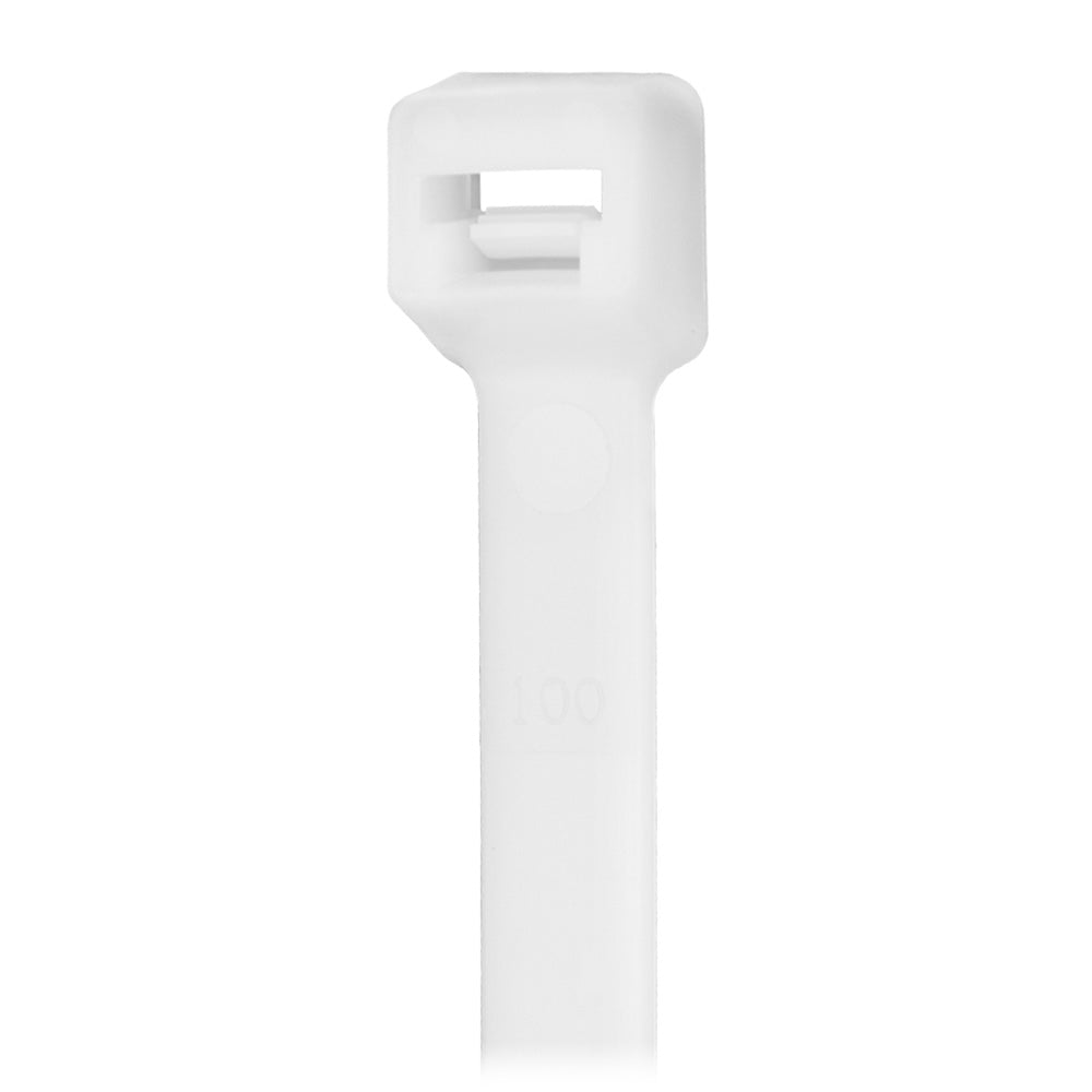 Pacer 14 Cable Tie  Natural Color  50lb Tensile Strength  4 Bundle Diameter  100 Piece Bag CT4S100