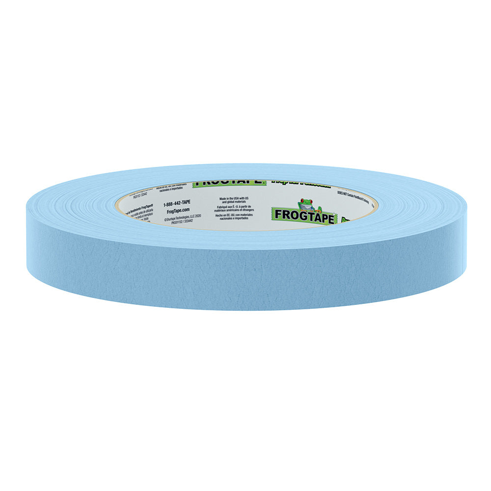 FrogTape CP 250 MediumHigh Adhesion Masking Tape  18MM x 55M x 12Pack  Light Blue  Rated f250F 105770