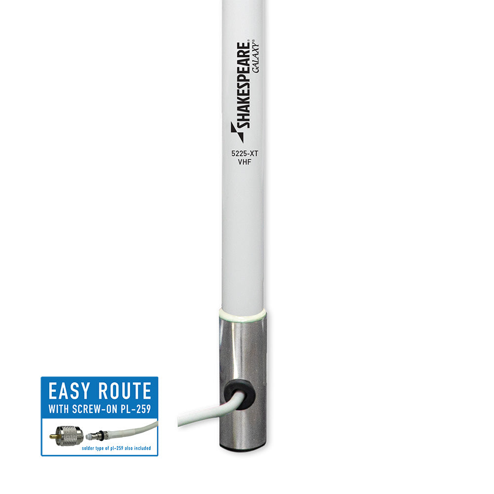 Shakespeare Galaxy 5225XT 8 VHF Antenna  6dB Gain  Reduced Length 5225XT