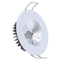 Lumitec Illusion Flush Mount LED Down Light  Warm White  Dimming  White Housing  Chrome Reflector 117139