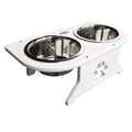Deep Blue Marine Small Starboard Dog Dish wBowls  512 Tall DTS