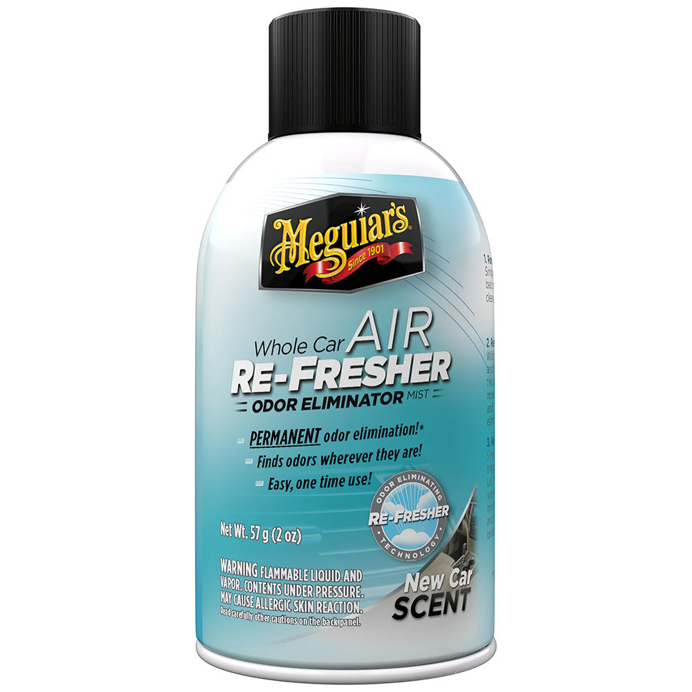 Meguiars Whole Car Air Refresher Odor Eliminator  New Car Scent G16402