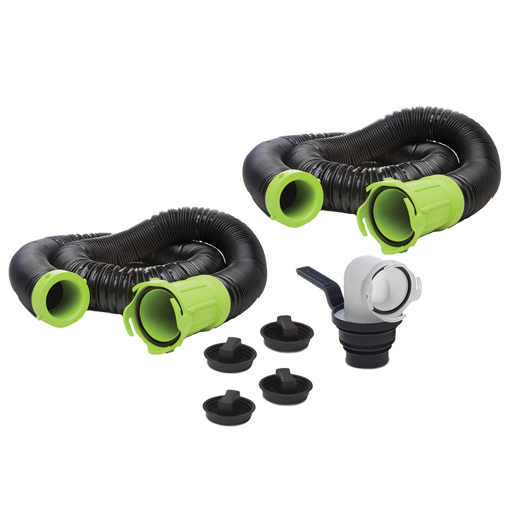 Thetford Titan Premium 20 Sewer Hose Kit wUniversal Bayonet Connection  5in1 Sewer Adapter wHandle 17902