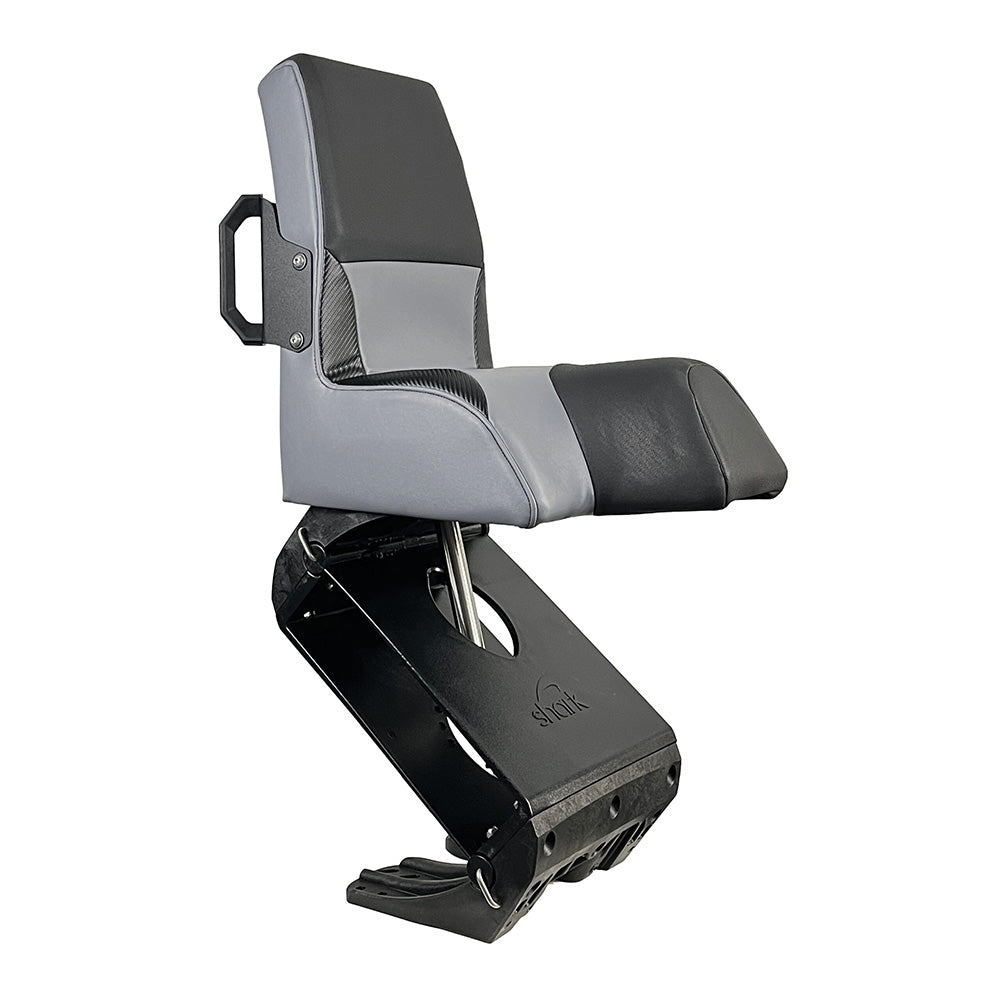 Shark EPIC Seat wFlex Suspension  Grey Vinyl  Regular Handle FEAX1000G
