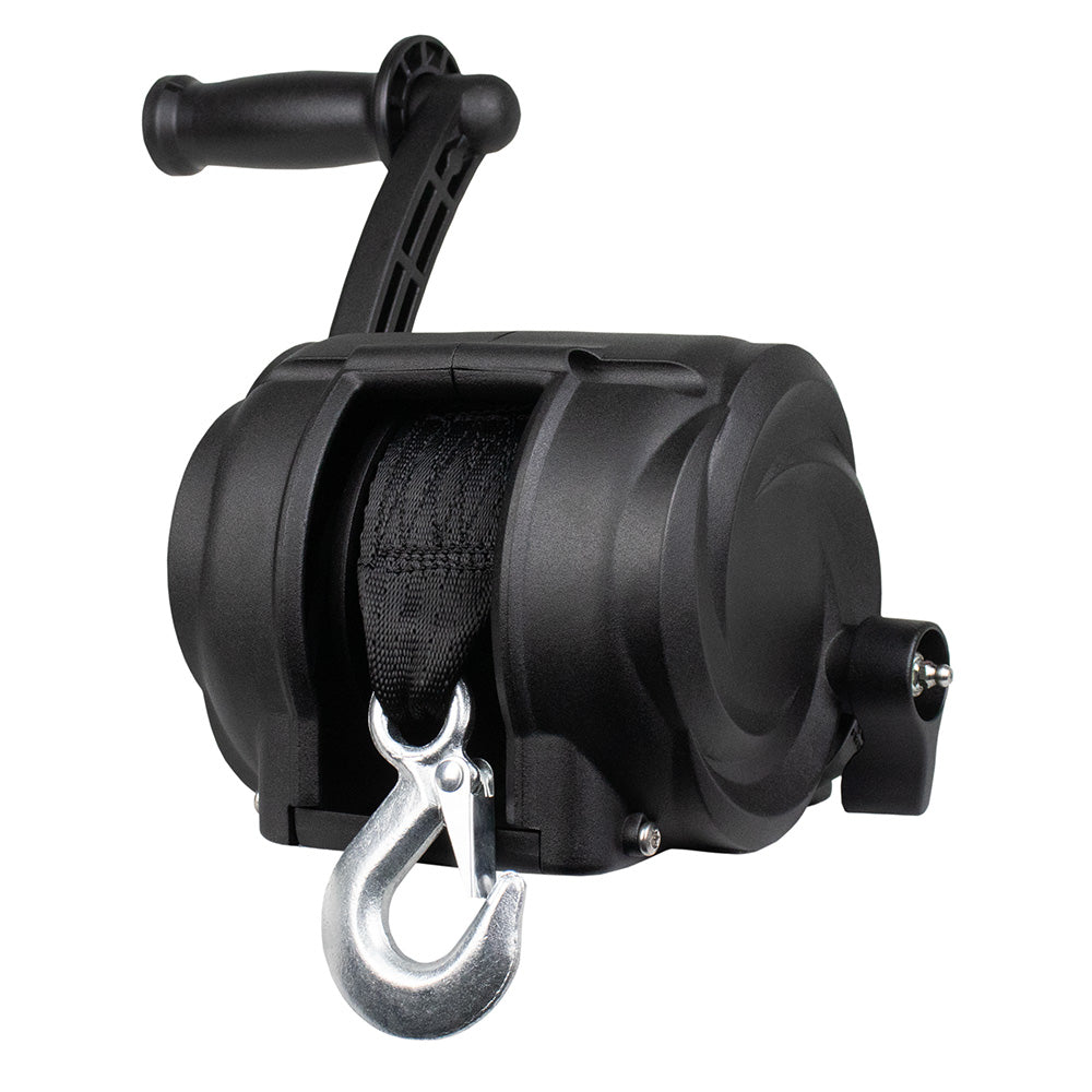 Powerwinch Premier Series Winch 2000lb 8 Crank Arm  Carbon Black 21300W20008BR