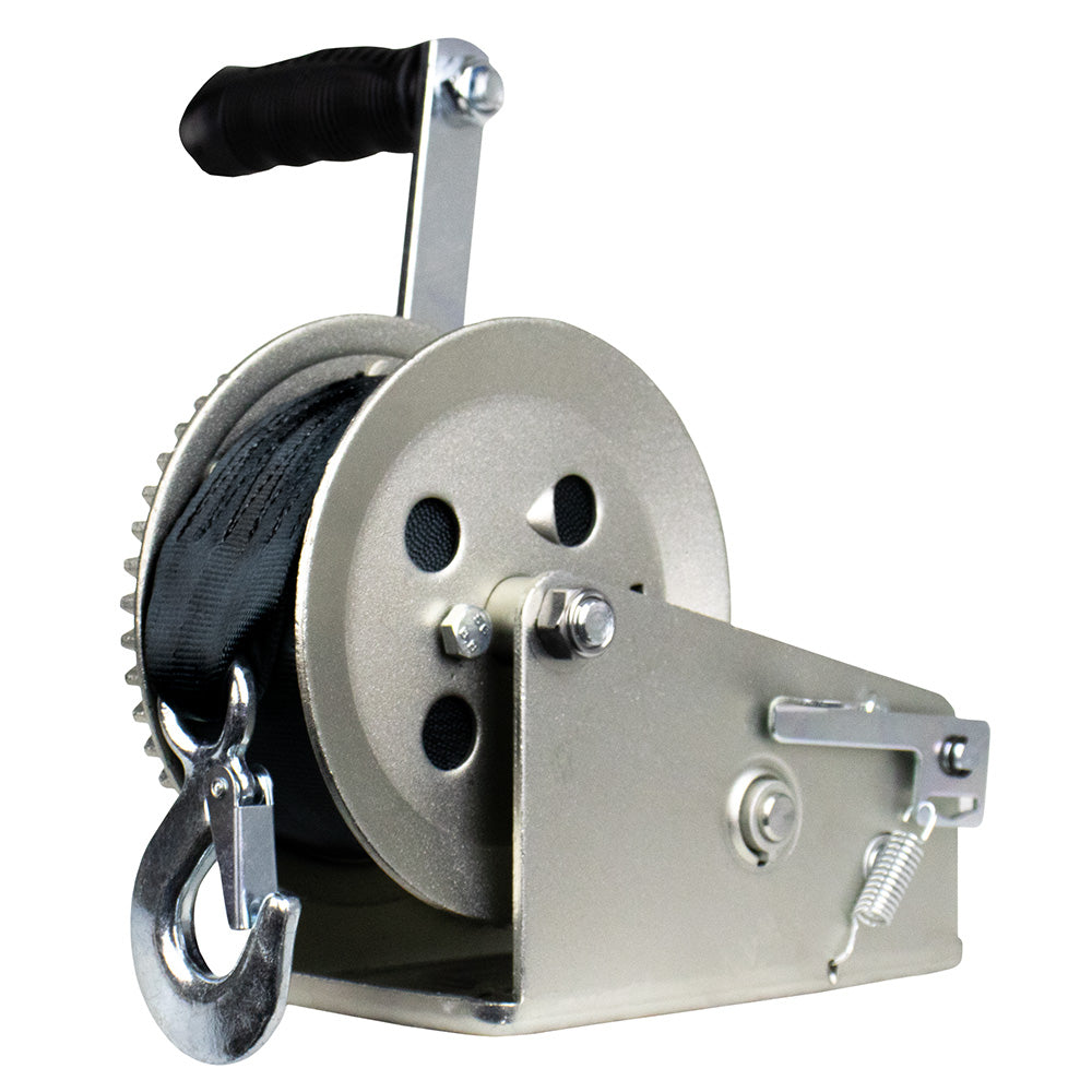 Powerwinch Utility Series Winch 2500lb 2 Speed 8 Crank Arm  Zinc 21500W25008ZR