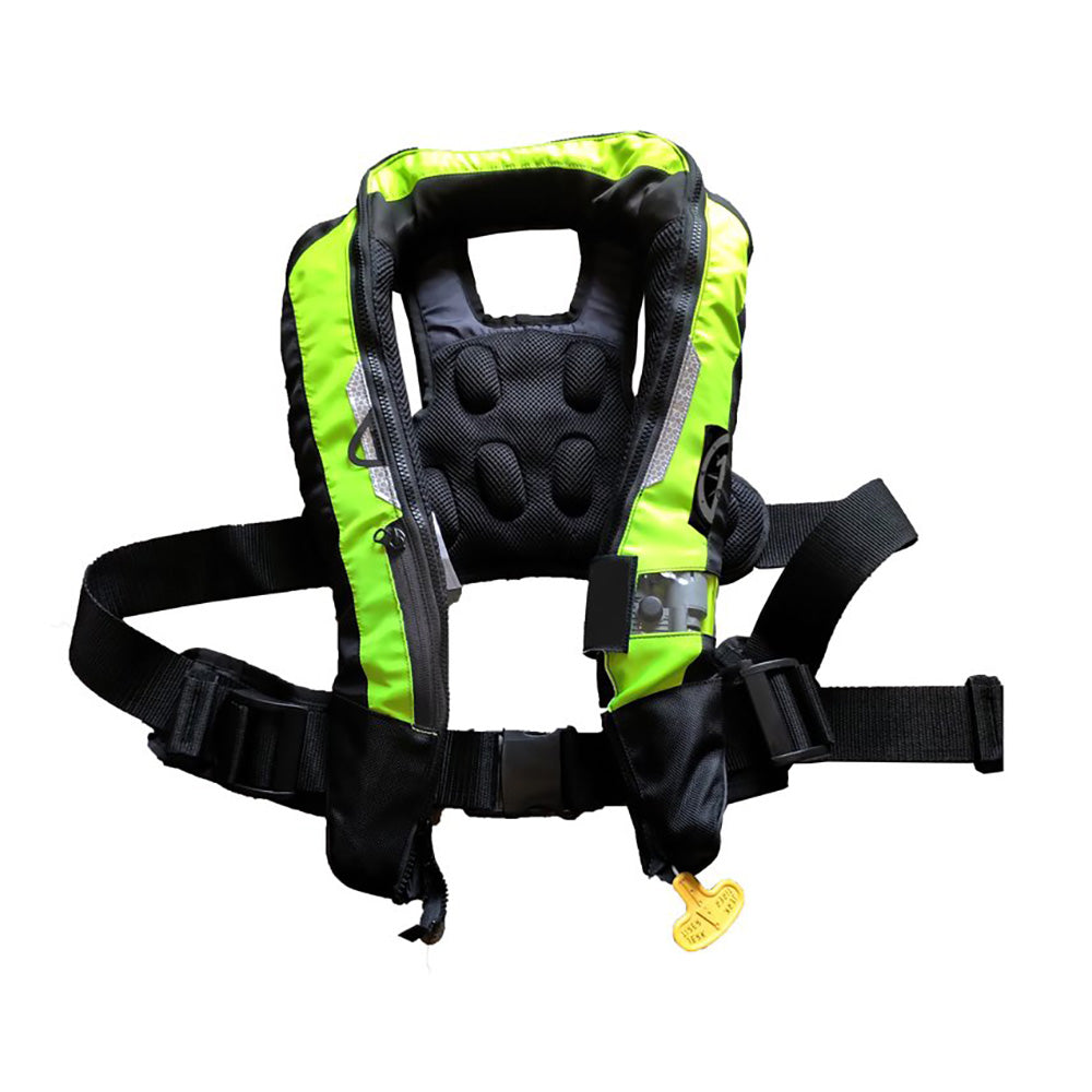First Watch AutoManual Convertible 38g Inflatable PFD  HiVis Yellow FW40PROAMHV