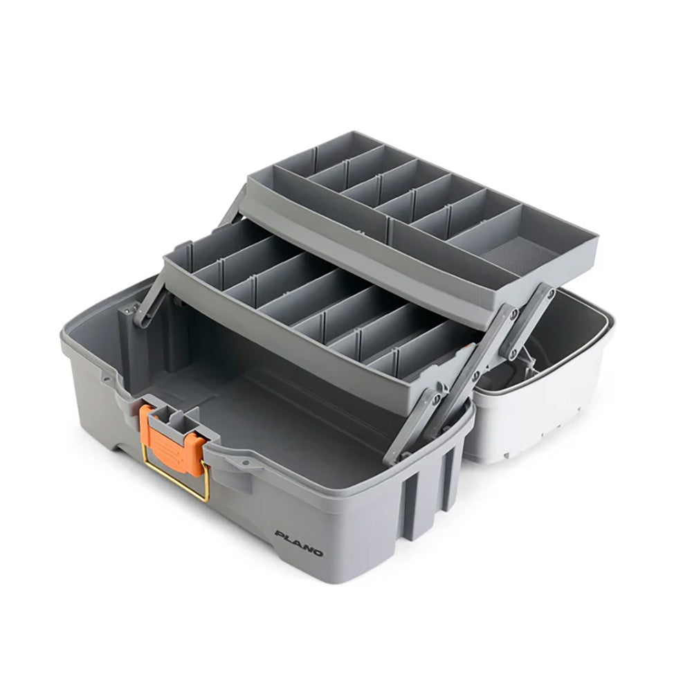 Plano TwoTray Tackle Box  Light GreyDark Grey P000403