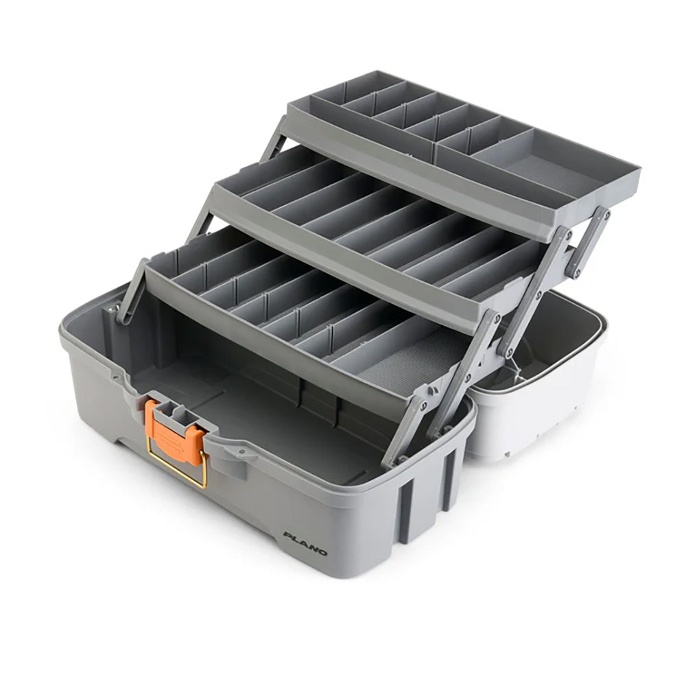 Plano ThreeTray Tackle Box  Light GreyDark Grey P000406