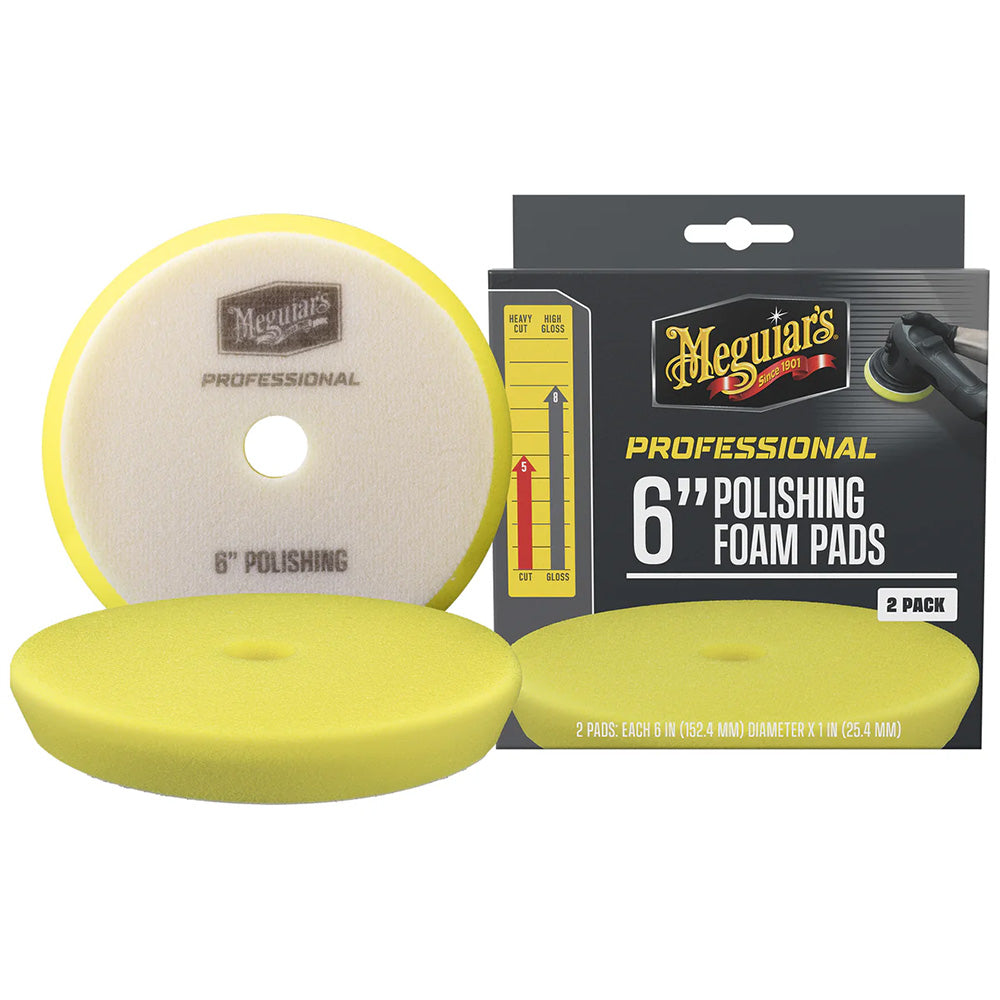Meguiars Professional 6 Polishing Foam Pads 2Pack M6PFP2
