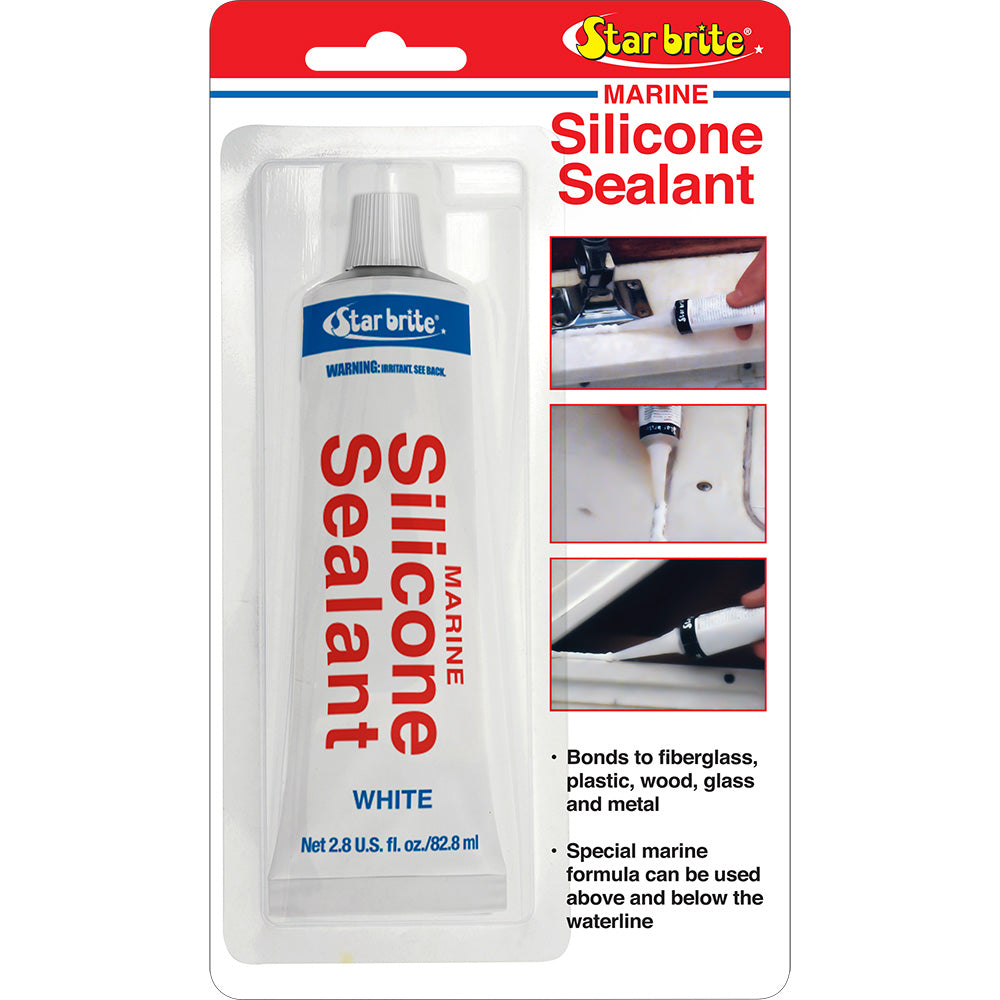 Star brite Marine Silicone Sealant  White  28 oz 82101