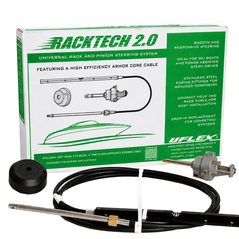 Uflex Racktech  20 High Efficiency Rack  Pinion System Kit  10 Cable RACKTECH2010