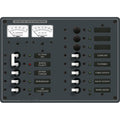 Blue Sea 8076 AC Main 11 Positions Toggle Circuit Breaker Panel  White Switches 8076