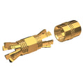 Shakespeare PL258CPG Gold Splice Connector For RG8X or RG58AU Coax PL258CPG