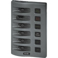 Blue Sea 4306 WeatherDeck Water Resistant Fuse Panel  6 Position  Grey 4306