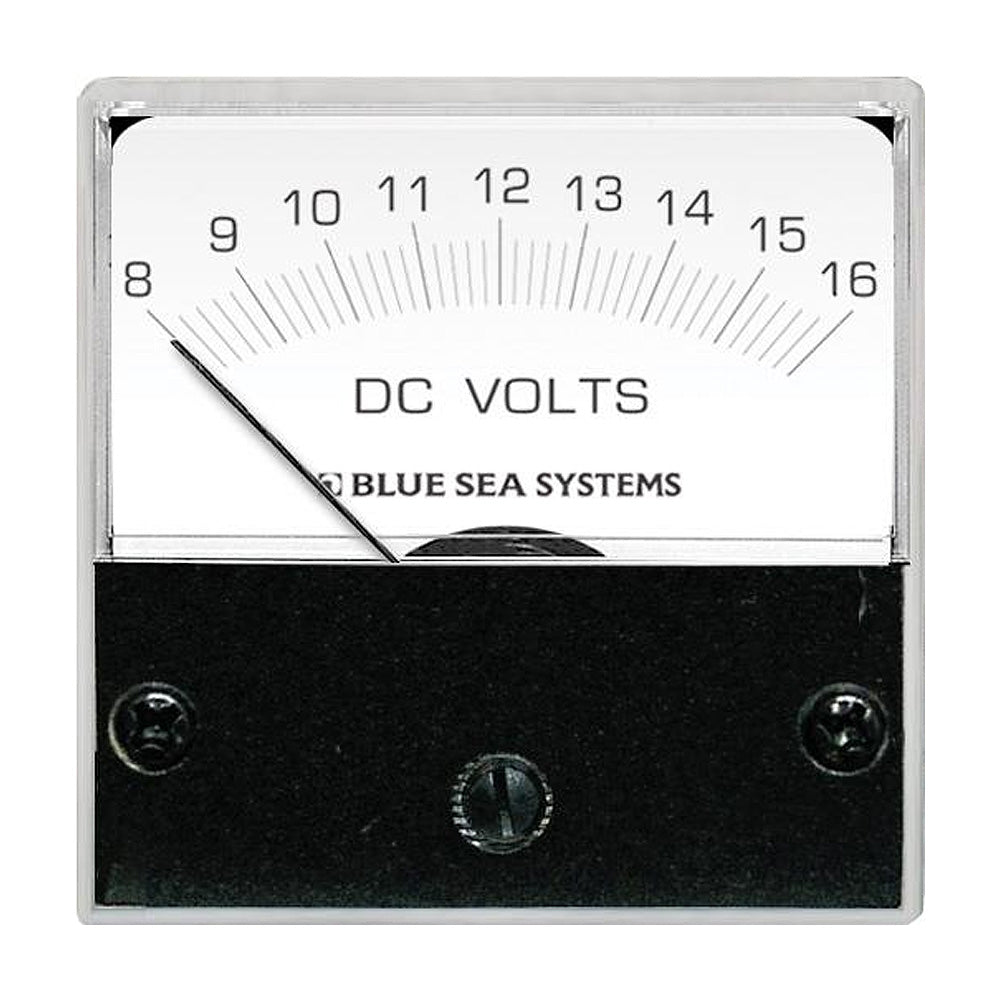 Blue Sea 8028 DC Analog Micro Voltmeter  2 Face 816 Volts DC 8028