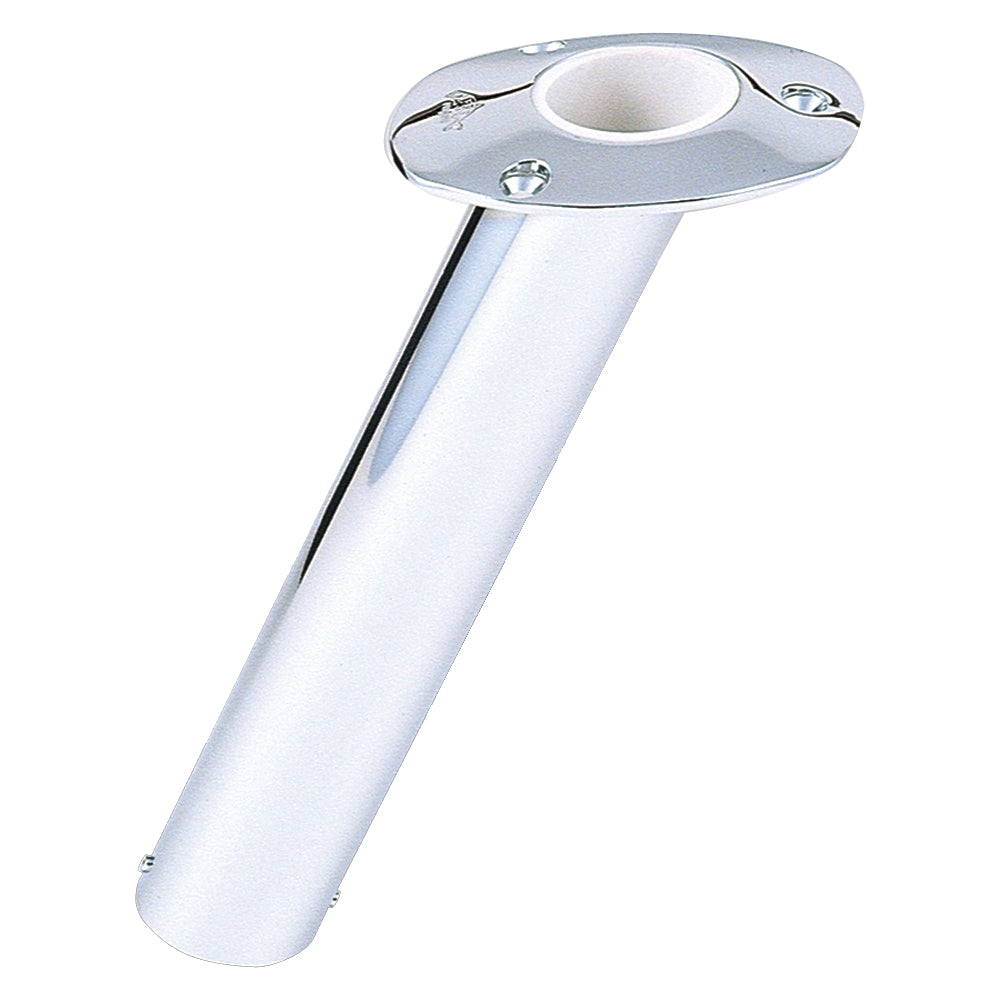 Lees 30 Degree Stainless Steel Flush Mount Rod Holder  225 OD RH530SS