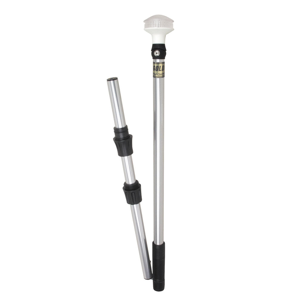 Perko Omega Series Universal LED Pole Light  48 wFold In Half Pole 1348DP6CHR