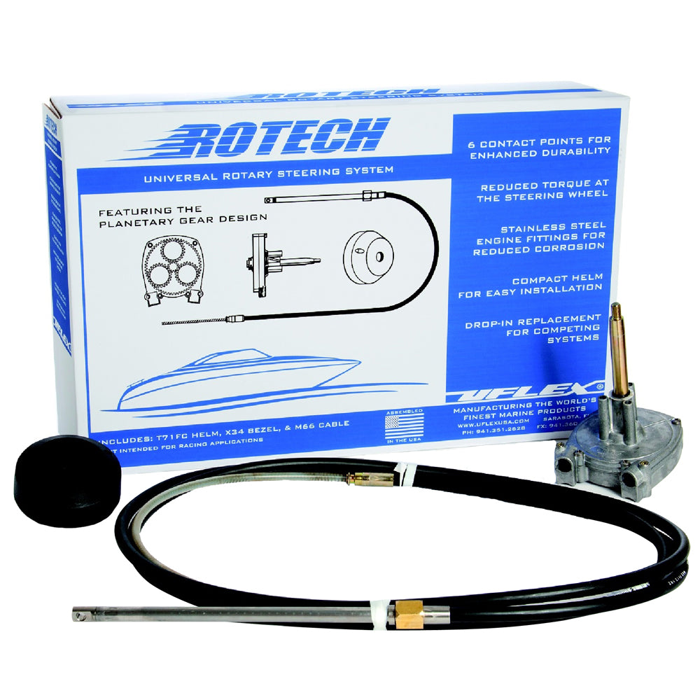 UFlex Rotech 12 Rotary Steering Package  Cable Bezel Helm ROTECH12FC