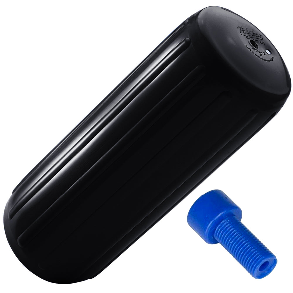 Polyform HTM2 Fender 85 x 205  Black wAdapter HTM2 BLACK WAIR ADAPTER