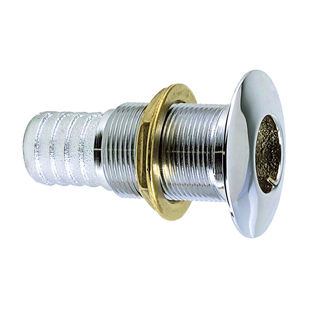 Perko 118 ThruHull Fitting f Hose Chrome Plated Bronze Made in the USA 035006ADPC