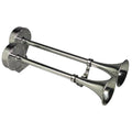 Schmitt Marine Deluxe AllStainless Dual Trumpet Horn  12V 10028