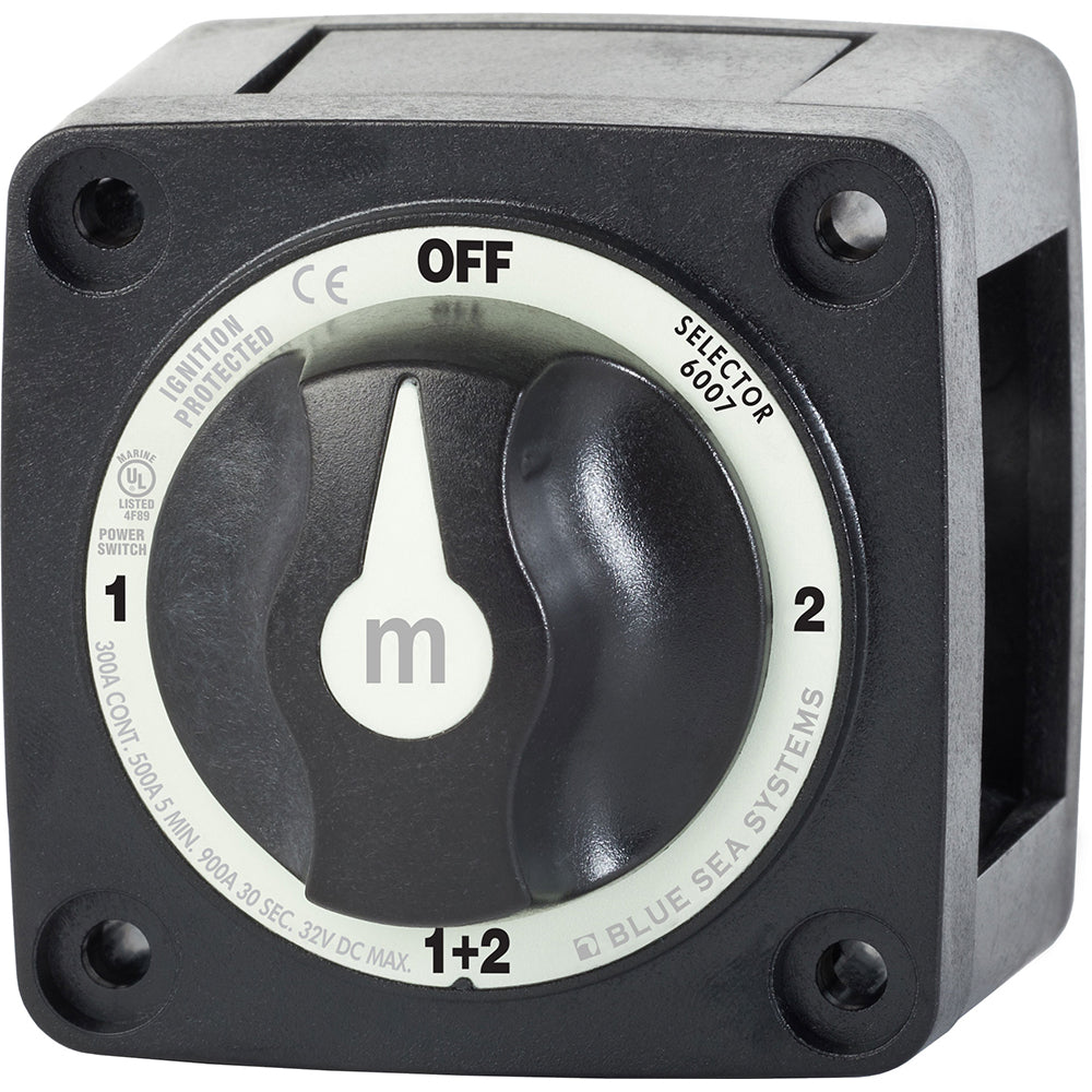 Blue Sea 6007200 Battery Switch Mini  4 Position  Black 6007200