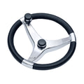 Schmitt Marine Evo Pro 316 Cast Stainless Steel Steering Wheel wControl Knob  135 Diameter 7241321FGK