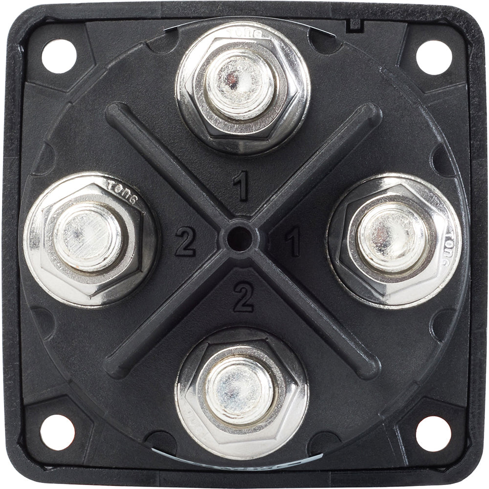 Blue Sea 6011200 mSeries Battery Switch Dual Circuit Plus  Black 6011200