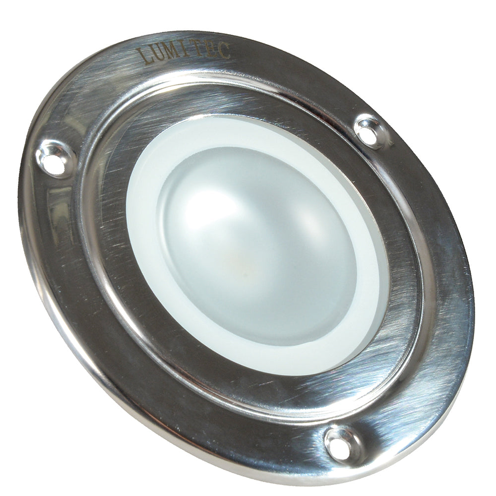 Lumitec Shadow  Flush Mount Down Light  Polished SS Finish  3Color RedBlue Non Dimming wWhite Dimming 114118
