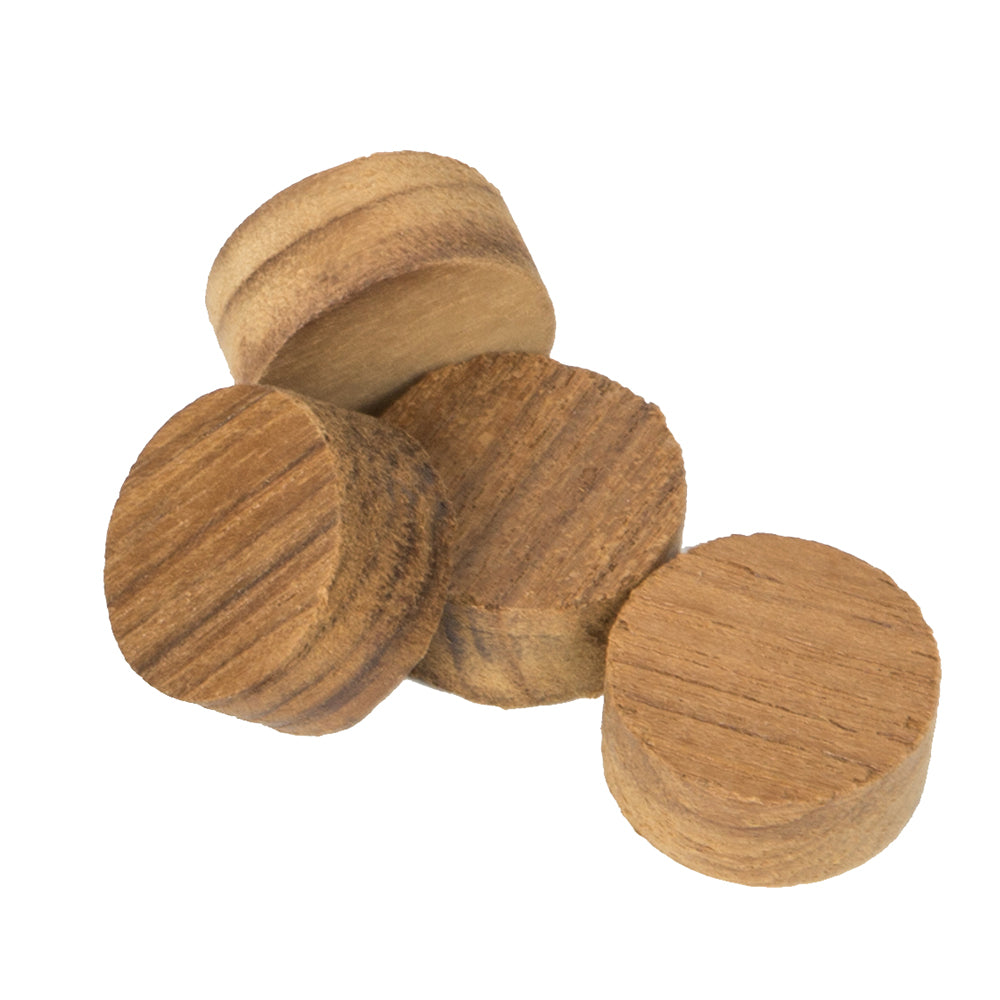 Whitecap Teak Plug  1  20 Pack 6015520