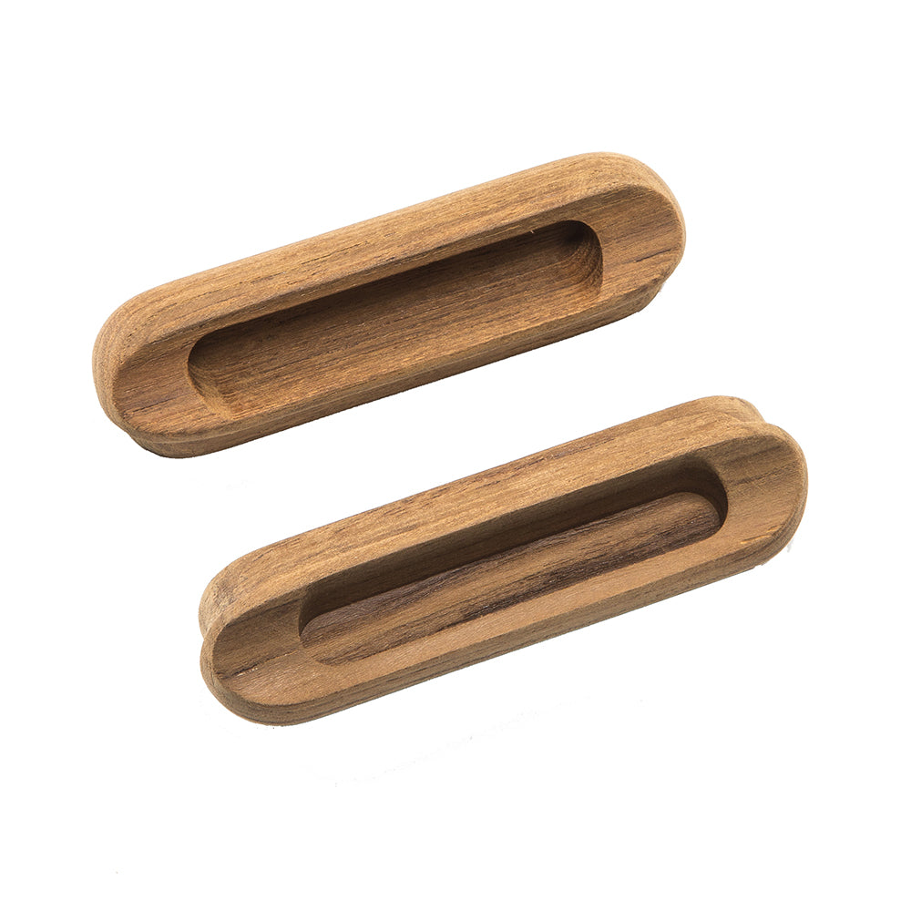 Whitecap Teak Oblong Drawer Pull  4116L  2 Pack 60124A