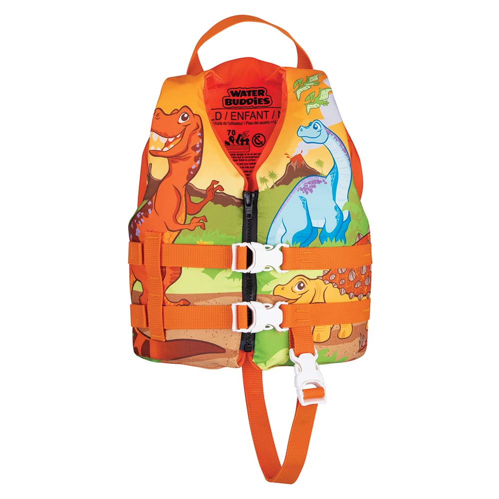 Full Throttle Water Buddies Life Vest  Child 3050lbs  Dinosaurs 10430020000115