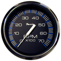 Faria Chesapeake Black 4 Tachometer  7000 RPM Gas All Outboards 33718