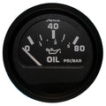 Faria Euro Black 2 Oil Pressure Gauge 80 PSI 12803