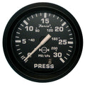 Faria Euro Black 2 Water Pressure Gauge 30 PSI 12810