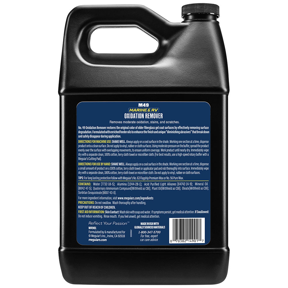 Meguiars 49 Mirror Glaze HD Oxidation Remover  1 Gallon M4901