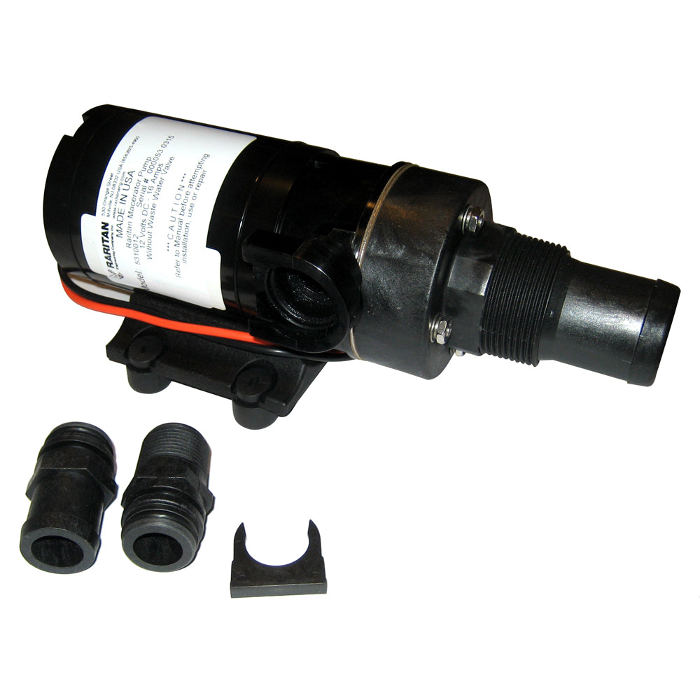 Raritan Macerator Pump  12v wBarb Adapter 5310012