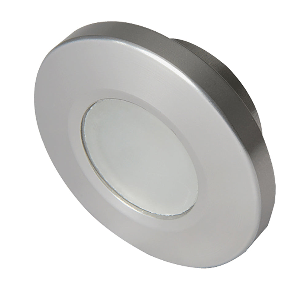 Lumitec Orbit Spectrum Flush Mount Down Light  Brushed Housing  White Dimming  RedBlue NonDimming 112507