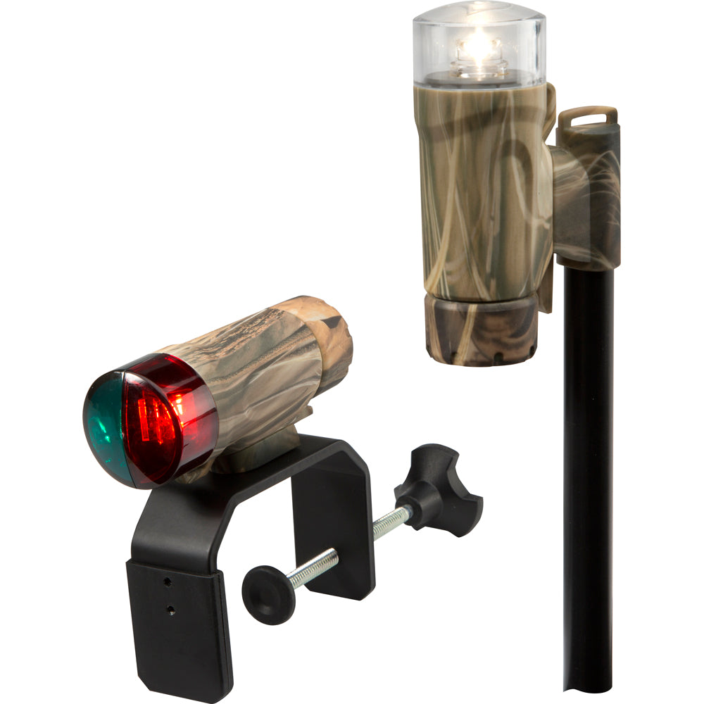 Attwood ClampOn Portable LED Light Kit  RealTree Max4 Camo 141917