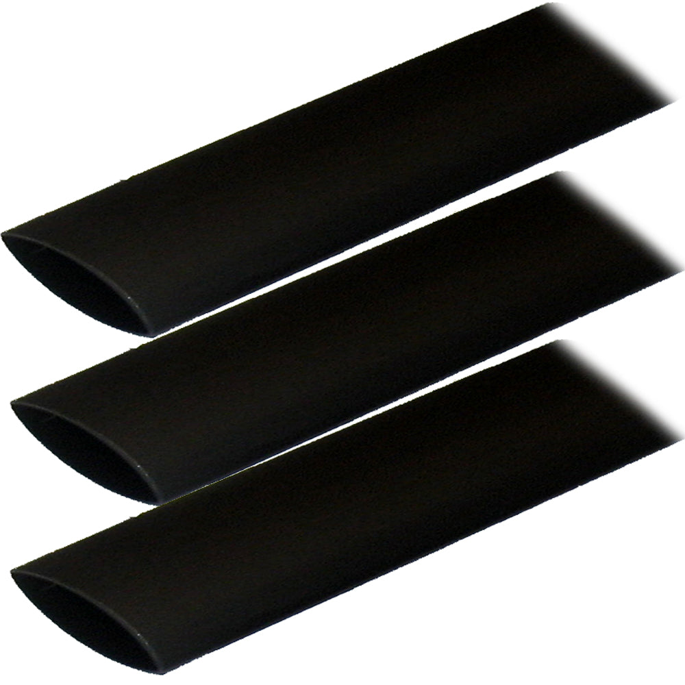 Ancor Adhesive Lined Heat Shrink Tubing ALT  1 x 12  3Pack  Black 307124