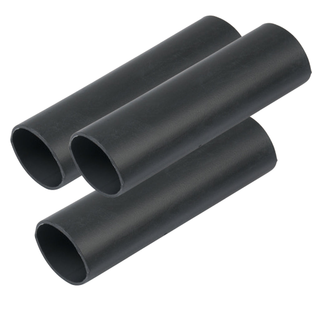 Ancor Heavy Wall Heat Shrink Tubing  34 x 3  3Pack  Black 326103