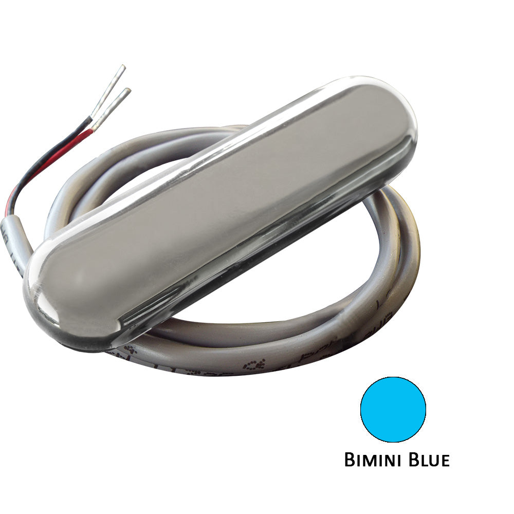 ShadowCaster Courtesy Light w2 Lead Wire  316 SS Cover  Bimini Blue  4Pack SCMCLBBSS4PACK