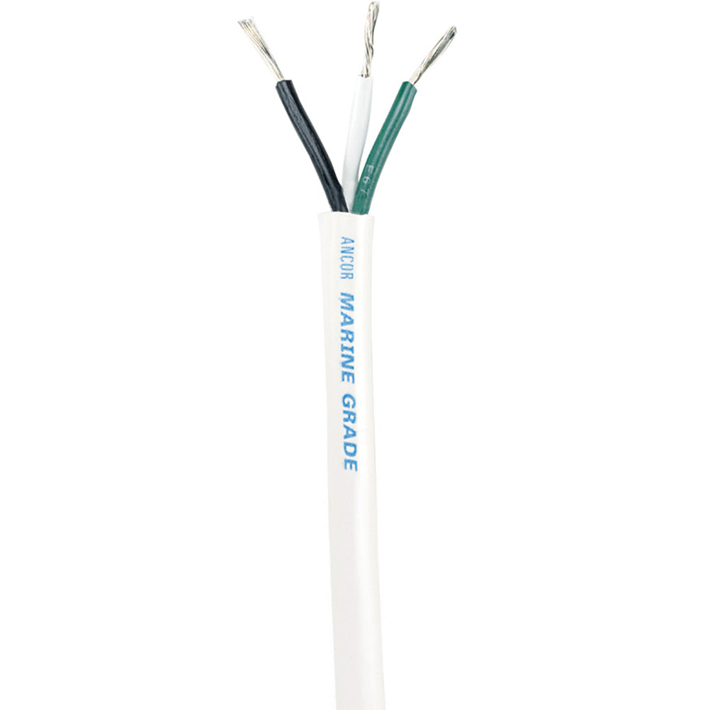 Ancor White Triplex Cable  143 AWG  Round  250 133525