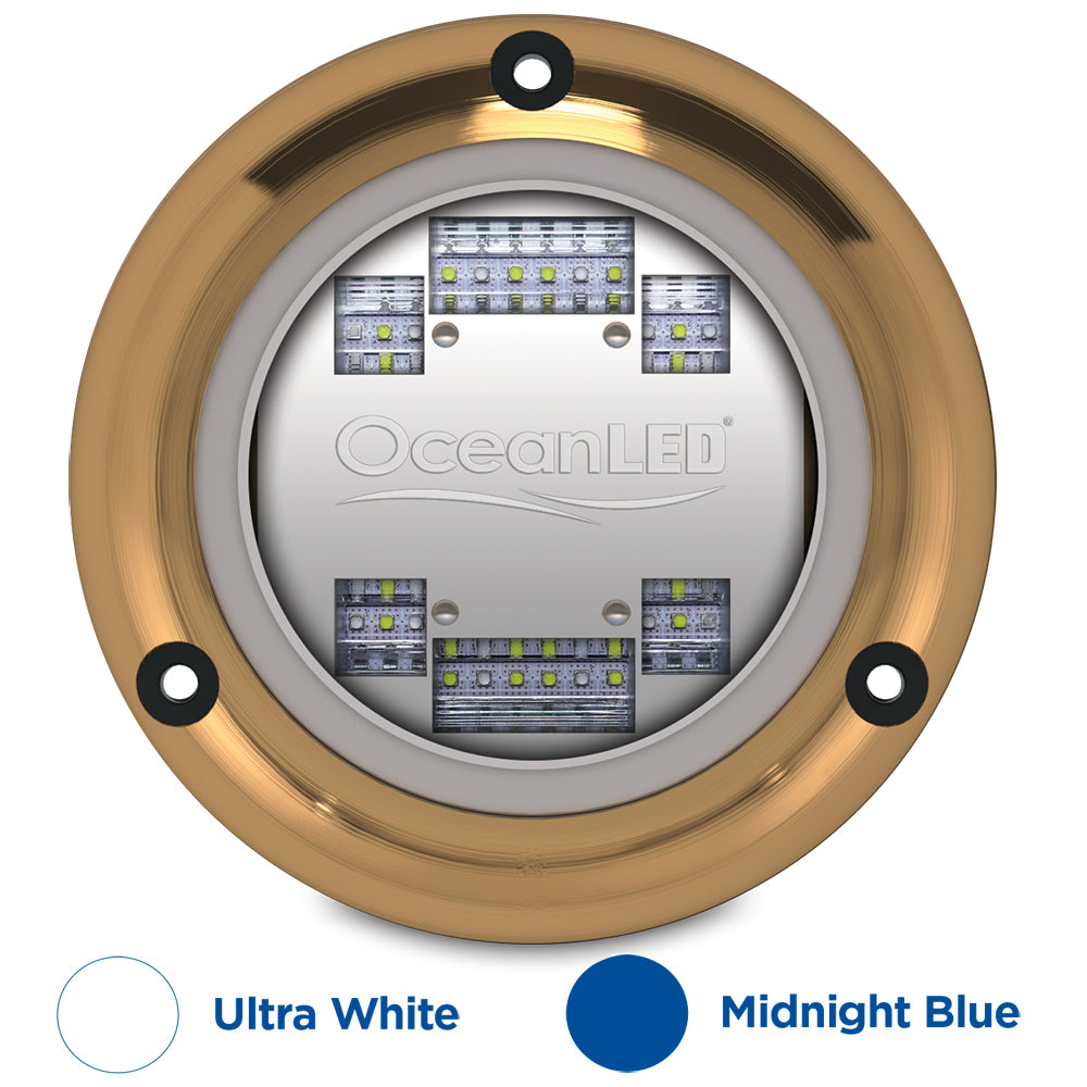 OceanLED Sport S3124s Underwater LED Light  Ultra WhiteMidnight Blue 012103BW