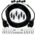 Rupp Triple Rigging Kit WLokUps  NokOuts  460 Black Mono Cord CA0160MO