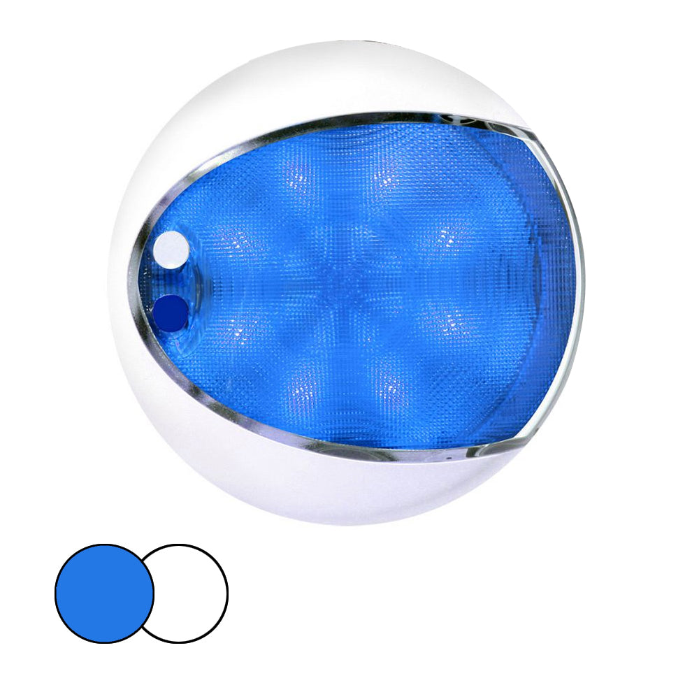 Hella Marine EuroLED 175 Surface Mount Touch Lamp  BlueWhite LED  White Housing 959951121